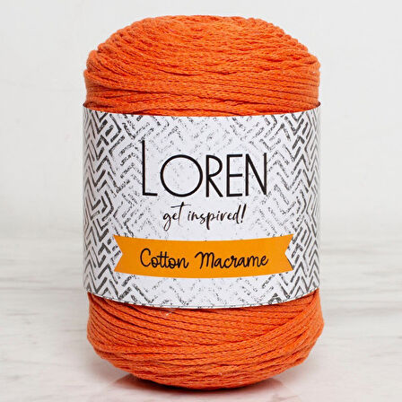  Cotton Macrame Turuncu - R096 - 34370