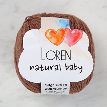  Natural Baby Tarçın El Örgü İpi - R072