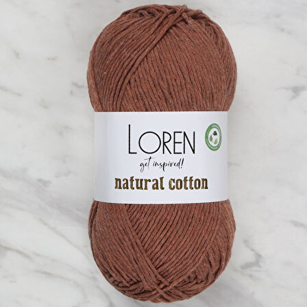  Natural Cotton Tarçın El Örgü İpi - R072