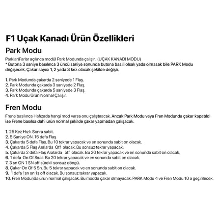 F1 Uçak Kanadı Fren Çakar Modülü
