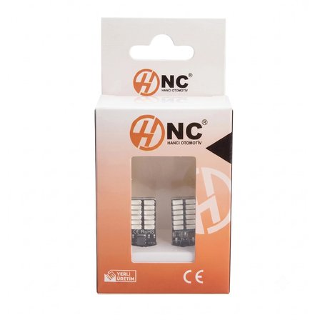 24 Ledli Dipsiz T10 Park Ampulü Kırmızı Işık (2 Adet) 24 Volt