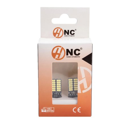 24 Ledli Dipsiz T10 Park Ampulü Beyaz Işık (2 Adet) 24 Volt