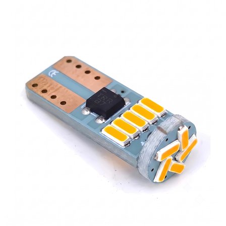 24V 15 Ledli Dipsiz T10 Park Ampulü Turuncu Işık (2 Adet)
