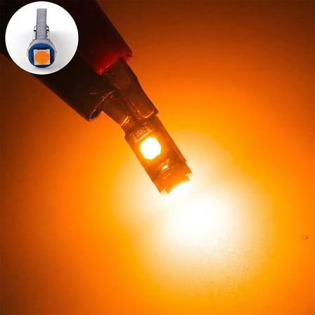 Araç Gösterge Ledi Gösterge Ampülü Turuncu Işık (10 Adet)