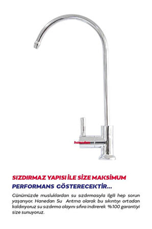Su Arıtma Cihazları Için Lüks Musluk Gümüş Renkli Arıtma Musluk