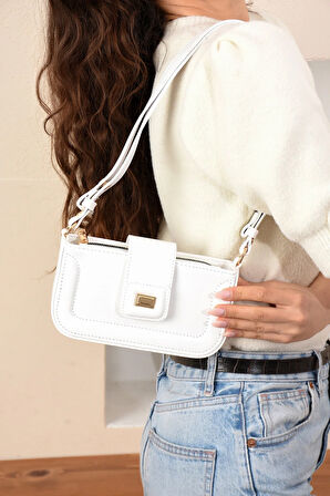 Kadın Şık Tasarımlı Omuzdan Asmalı Ayarlanabilir Kaliteli İşçilikli Çanta