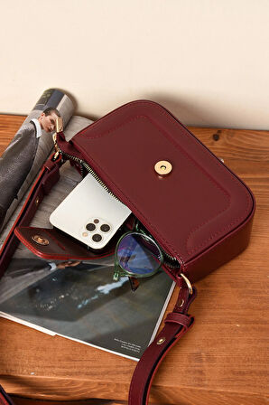 Kadın Şık Tasarımlı Omuzdan Asmalı Ayarlanabilir Kaliteli İşçilikli Çanta