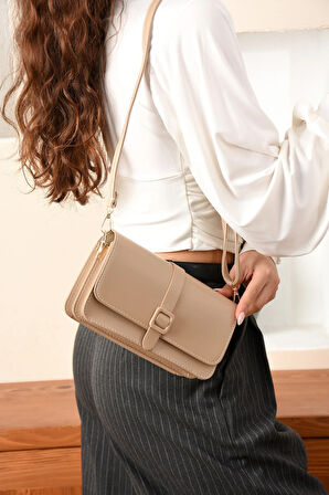 Kadın 2 Bölmeli  Elden Tutmalı Omuzdan Asmalı  Şık Kaliteli Çanta