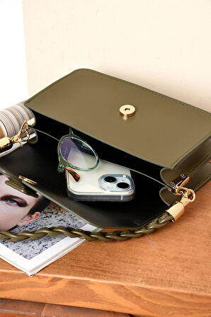 Kadın 2 Bölmeli  Elden Tutmalı Omuzdan Asmalı  Şık Kaliteli Çanta