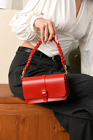 Kadın 2 Bölmeli  Elden Tutmalı Omuzdan Asmalı  Şık Kaliteli Çanta