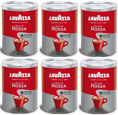 Qualità Rossa Filtre Kahve Teneke Kutu (250gr) x6