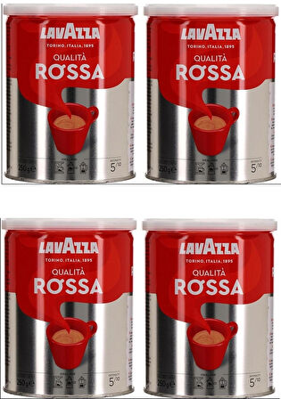 Qualita Rossa Filtre Kahve - Teneke Kutu - 250gr x 4'lü