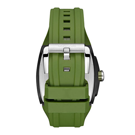 Quantum HNG1161.655 Erkek Kronograf Kol Saati | Koyu Yeşil Silikon Kordon, Sportif Tasarım