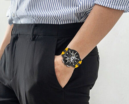 Quantum HNG535.654 Erkek Spor Saat – Safir Cam, Chronograph