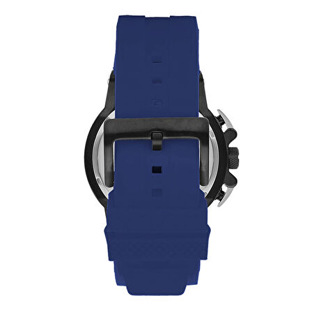 Quantum HNG535.659 Erkek Spor Saat – Siyah Kasa, Mavi Silikon Kordon