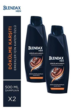 Blendax Saç Dökülmesine Karşı Kafein Özlü Şampuan 500 ml X 2 Adet