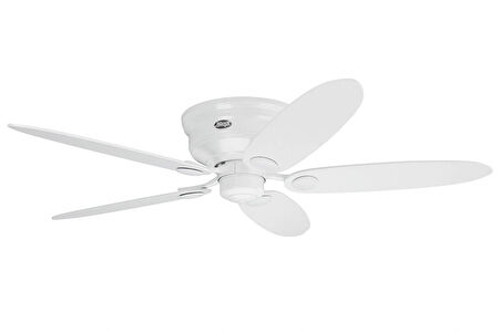 Hunter - Low Profile Beyaz - Alçak Tavanlar İçin - 112 - 132 Cm. Tavan Vantilatörü