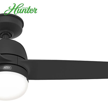 Hunter - Seawave Mat Siyah 132 Cm. - Dış Mekan Duvar Kumandalı Tavan Vantilatörü