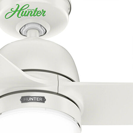 Hunter - Seawave Beyaz 132 Cm. - Dış Mekan Duvar Kumandalı Tavan Vantilatörü