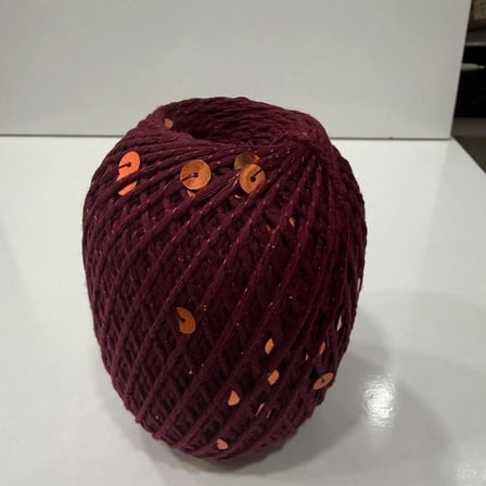Pullu Pamuk İp (6mm sık pullu, %100 pamuk)