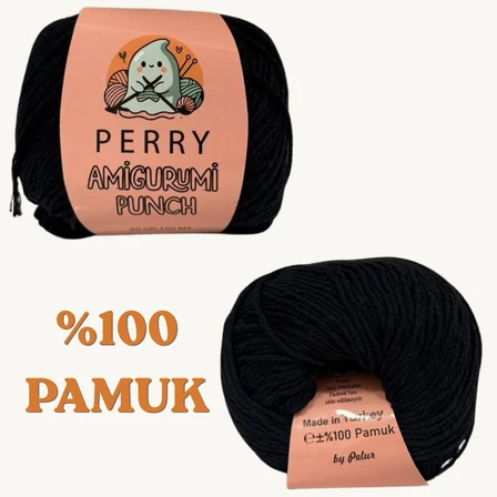 50 gr %100 Pamuk Amigurumi Punch Örgü İpi (5'li Paket)
