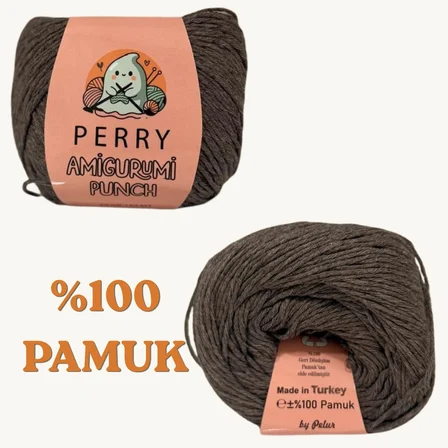 50 gr %100 Pamuk Amigurumi Punch Örgü İpi (5'li Paket)