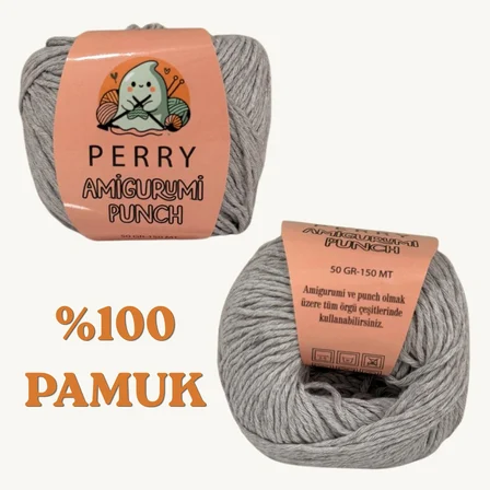 50 gr %100 Pamuk Amigurumi Punch Örgü İpi (5'li Paket)