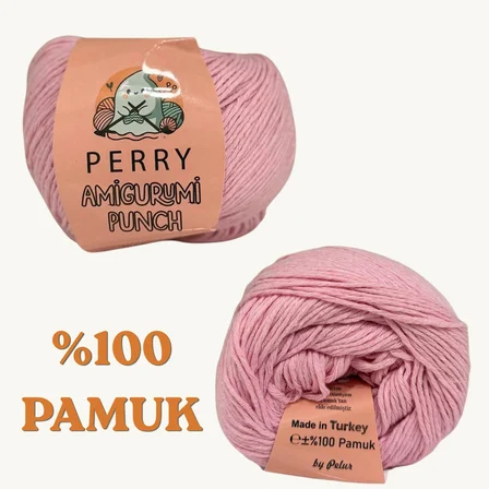 50 gr %100 Pamuk Amigurumi Punch Örgü İpi (5'li Paket)