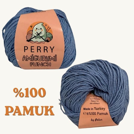 50 gr %100 Pamuk Amigurumi Punch Örgü İpi (5'li Paket)