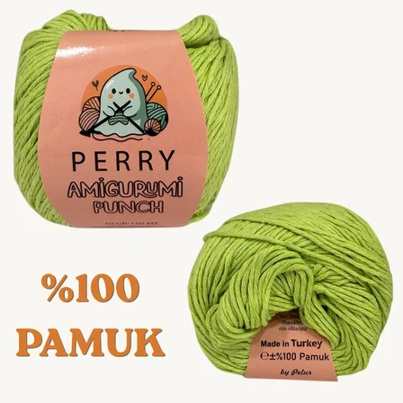 50 gr %100 Pamuk Amigurumi Punch Örgü İpi (5'li Paket)