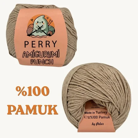 50 gr %100 Pamuk Amigurumi Punch Örgü İpi (5'li Paket)
