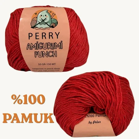 50 gr %100 Pamuk Amigurumi Punch Örgü İpi (5'li Paket)
