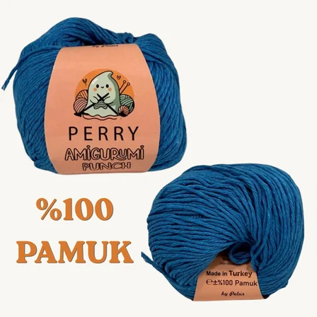 50 gr %100 Pamuk Amigurumi Punch Örgü İpi (5'li Paket)
