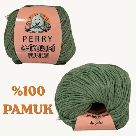 50 gr %100 Pamuk Amigurumi Punch Örgü İpi (5'li Paket)