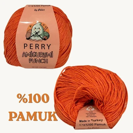 50 gr %100 Pamuk Amigurumi Punch Örgü İpi (5'li Paket)