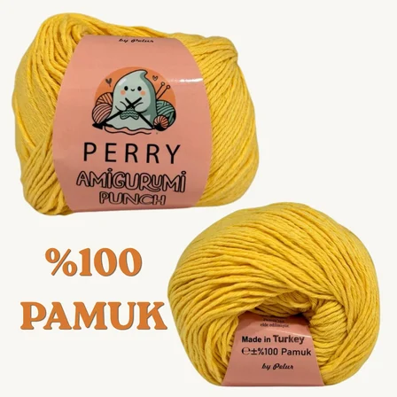 50 gr %100 Pamuk Amigurumi Punch Örgü İpi (5'li Paket)
