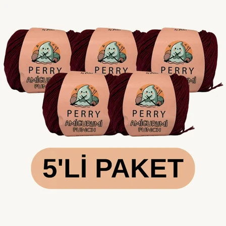 50 gr %100 Pamuk Amigurumi Punch Örgü İpi (5'li Paket)