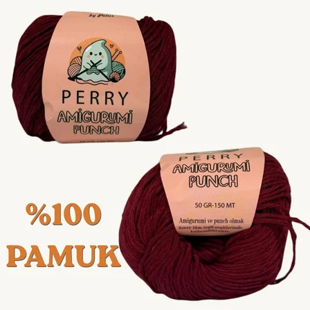 50 gr %100 Pamuk Amigurumi Punch Örgü İpi (5'li Paket)