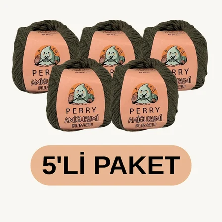 50 gr %100 Pamuk Amigurumi Punch Örgü İpi (5'li Paket)