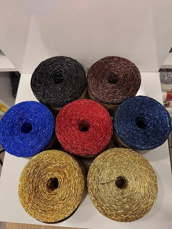 Metalik Bükümlü(metalik kağıt)İp, Çanta İpi