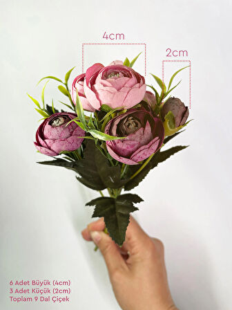 Lux Yapay Çiçek - Şakayık Buket - 30cm