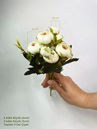 Lux Yapay Çiçek - Şakayık Buket - 30cm