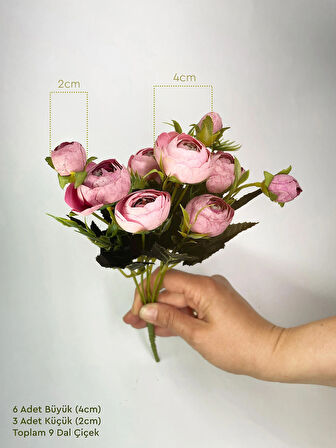 Lux Yapay Çiçek - Şakayık Buket - 30cm