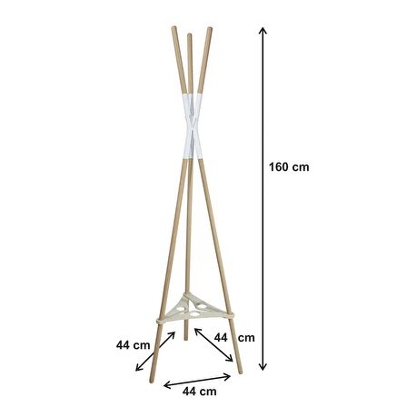 Ahşap Ayaklı Elbise Askısı Özel Tasarım Portmanto