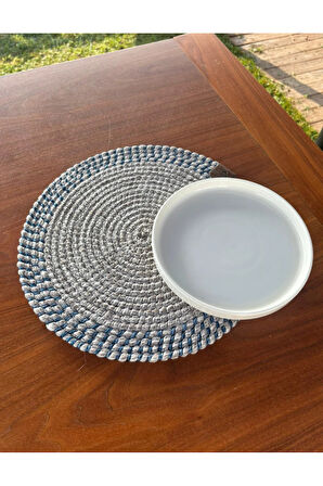 El Yapımı Hasır Dokulu 2’li Supla – Leke Tutmaz, Şık Sofralar İçin