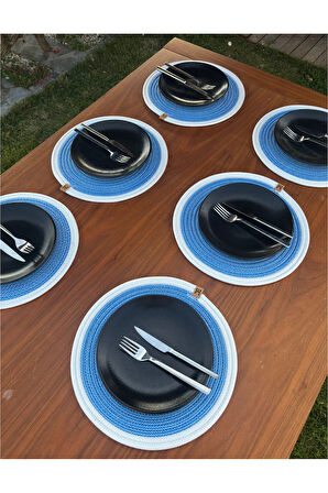 6’lı Yuvarlak Supla Takımı – Kolay Temizlenebilir, Modern Sofralar İçin