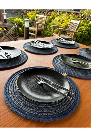 6’lı Yuvarlak Supla Takımı – Kolay Temizlenebilir, Modern Sofralar İçin