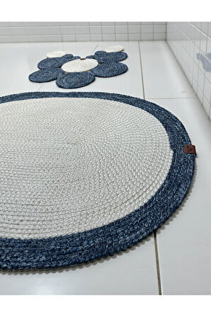 2'li Modern Hasır Görünümlü Banyo Paspası - Modern Dokunuş