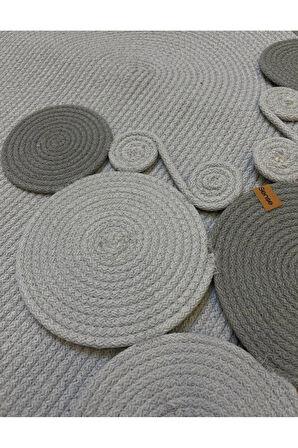 Banyo Paspas Seti 2'li Oval Model (60x100 ve 51x60 cm) | Modern Tarz Hasır Görünümlü