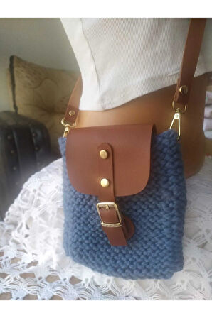 Handmade Omuz Çantası Mıknatıslı Kapama